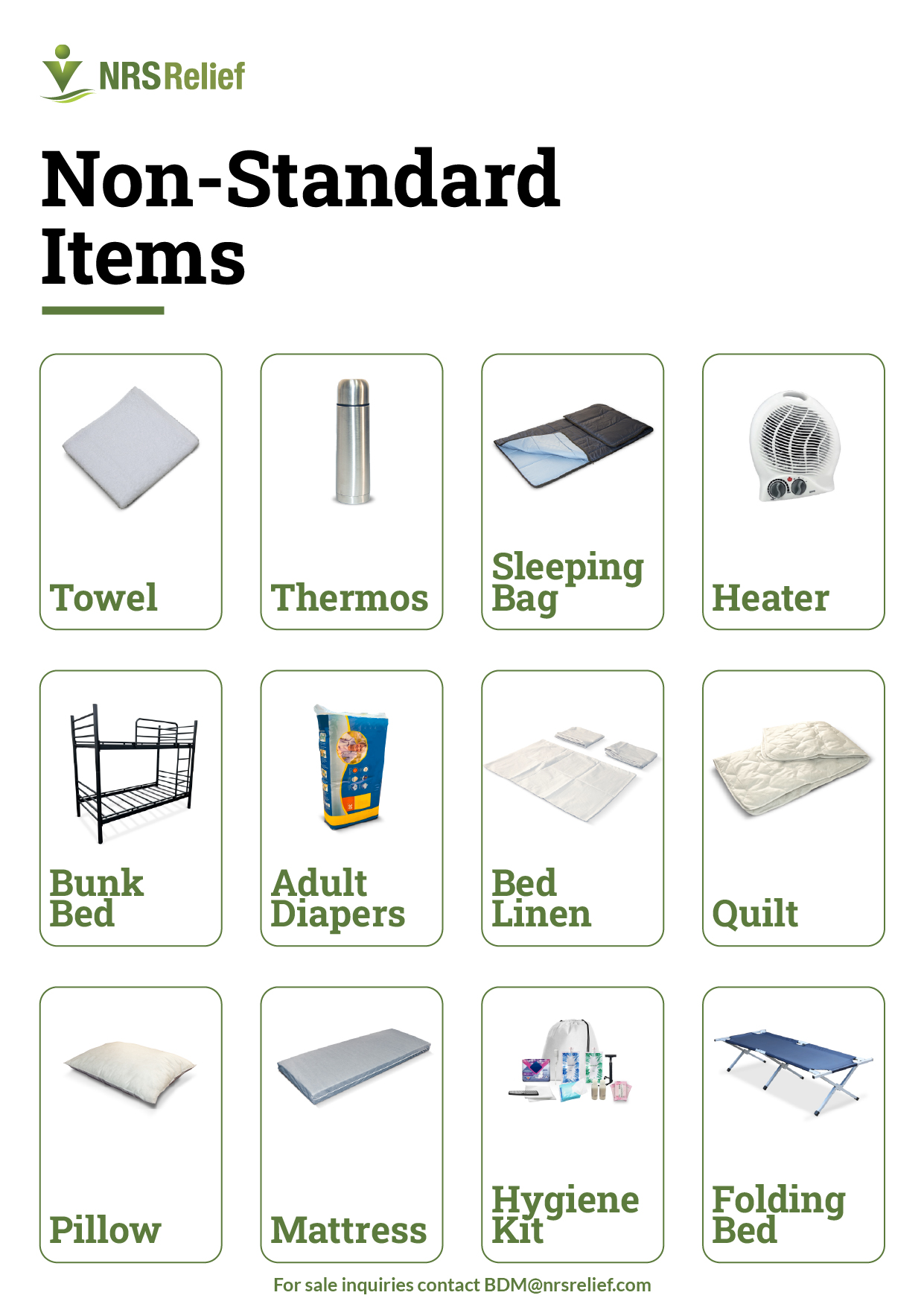 Non Standard Items