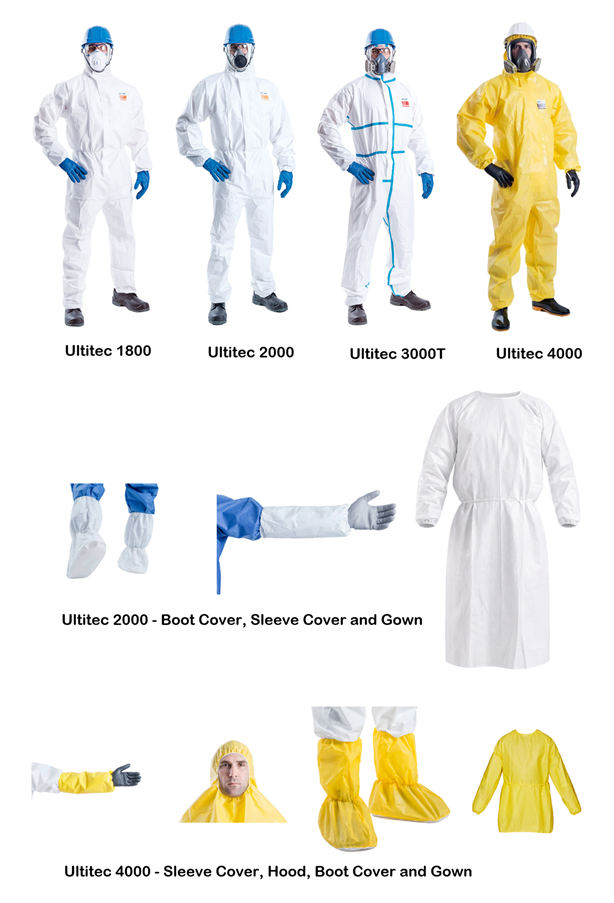 Ultitec Disposable Coverall and Accessories